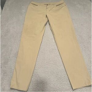 Lululemon ABC Pant Classic Chino Men Sz 36x33” Stretch Casual Tofino Sand